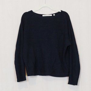 Uniqlo x Lemaire wool cashmere blend sweater with woven box pattern